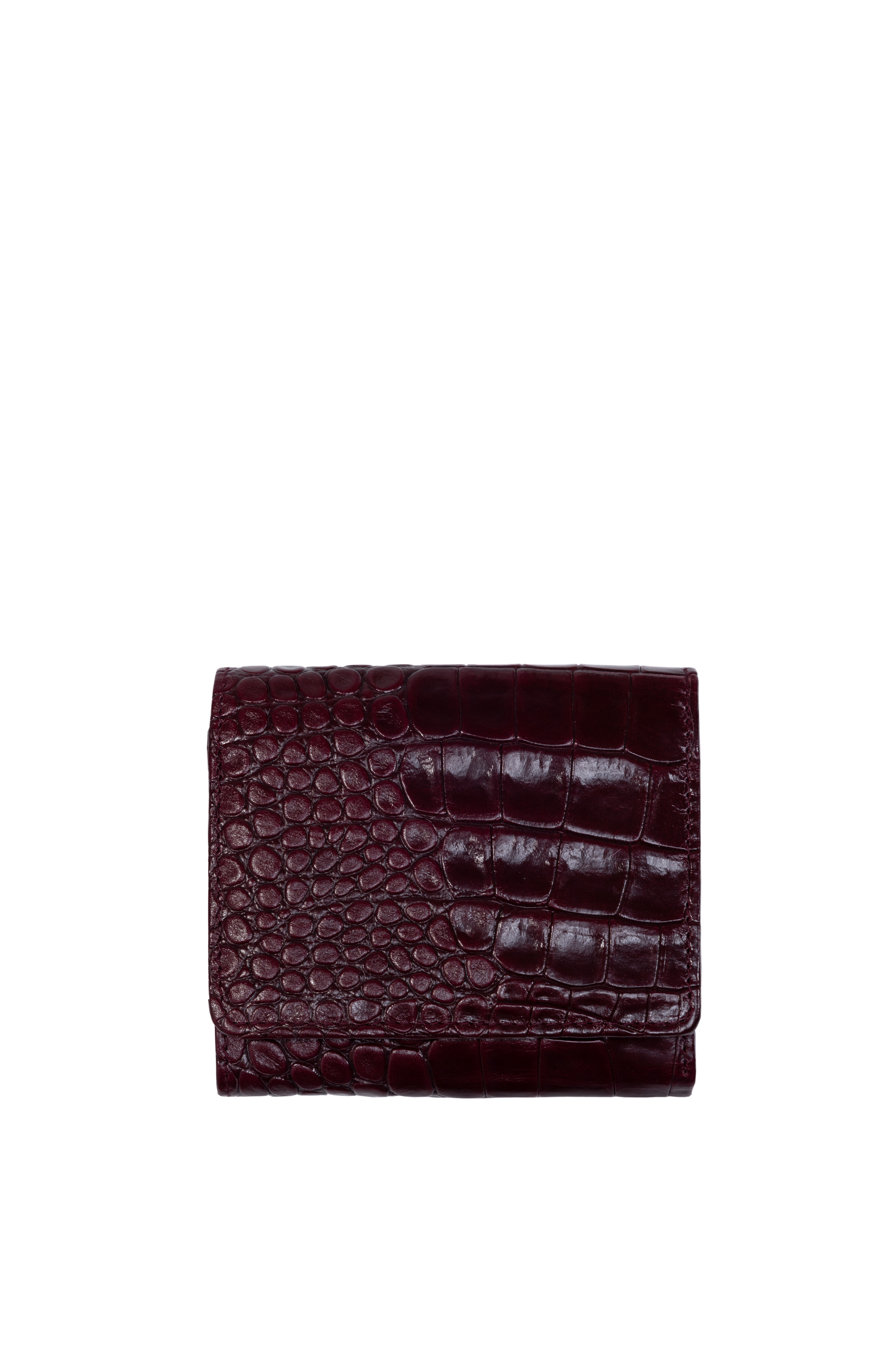 PURSE JUNA CROCO BURGUNDY